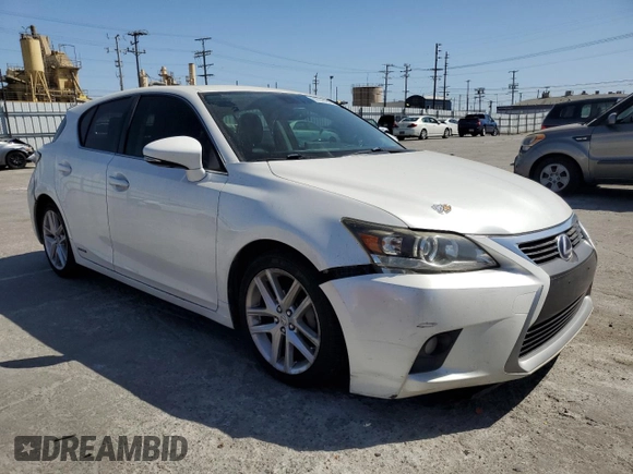 2015 Lexus CT 200h with VIN JTHKD5BH7F2234676, listed as a Copart auction lot 61676175 with 196,411 mi miles and Salvage title. Bid and sale history available at DreamBid. Image 4.