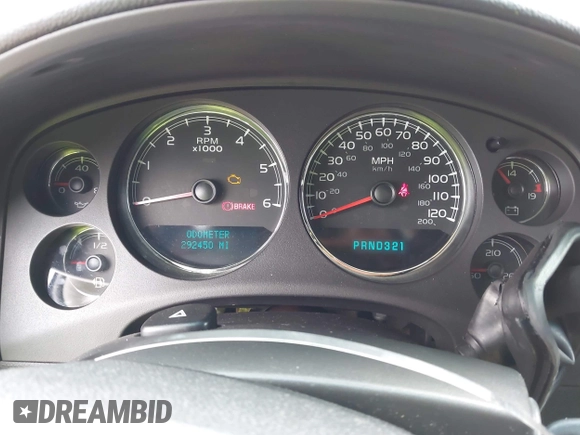 2007 Chevrolet Tahoe LT with VIN 1GNFK13087J206250, listed as a IAAI auction lot 42803759 with 292,450 mi miles and . Bid and sale history available at DreamBid. Image 7.