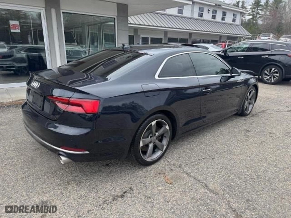 2018 Audi A5 Coupe Premium Plus with VIN WAUPNAF50JA002963, listed as a Copart auction lot 53627915 with 142,594 mi miles and Clean Title. Bid and sale history available at carsss.com. Image 4.