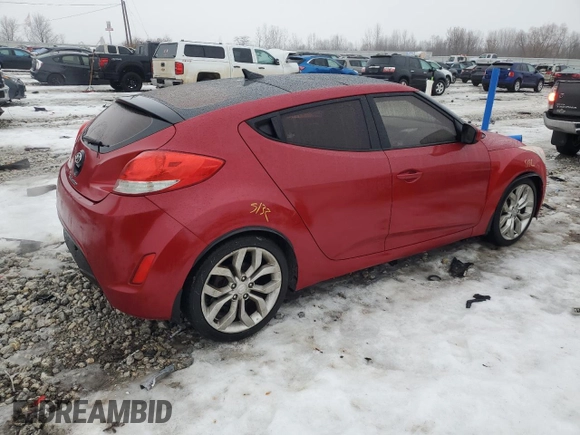 2012 Hyundai Veloster w/Red Int z VIN KMHTC6AD4CU077956, wystawiony jako Copart lot #43504505 z przebiegiem 103 183 mil mil oraz Szkoda całkowita • Salvage title. Historia ofert i sprzedaży dostępna na DreamBid. Obrazek 3.