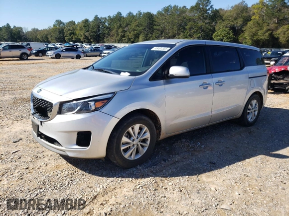 2017 Kia Sedona L with VIN KNDMA5C10H6279572, listed as a Copart auction lot 46491355 with 83,375 mi miles and Salvage Title. Bid and sale history available at carsss.com. Image 1.