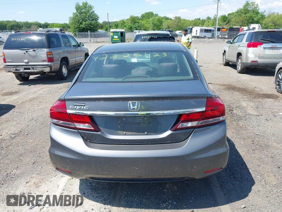 2013 Honda Civic LX with VIN 2HGFB2F58DH550407, listed as a IAAI auction lot 42226423 with 152,007 mi miles and . Bid and sale history available at DreamBid. Image 16.