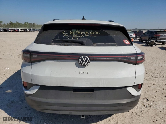 2021 Volkswagen ID.4 Pro S with VIN WVGGNPE23MP065727, listed as a Copart auction lot 44732203 with 8,657 mi miles. Bid and sale history available at carsss.com. Image 6.