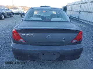 2003 Kia Spectra with VIN KNAFB121235248271, listed as a Copart auction lot 82426614 with 151,347 mi miles and Salvage Title. Bid and sale history available at DreamBid. Image 6.