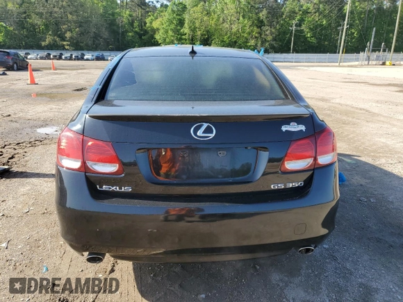 2008 Lexus GS 350 with VIN JTHBE96S080032609, listed as a Copart auction lot 52169145 with 197,283 mi miles and Salvage Title. Bid and sale history available at DreamBid. Image 6.