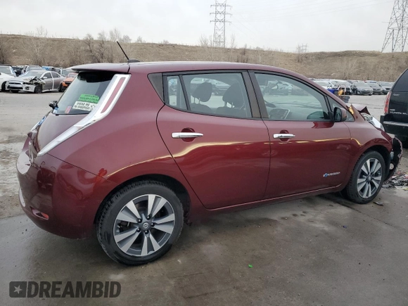 2017 Nissan LEAF S with VIN 1N4BZ0CP7HC309178, listed as a Copart auction lot 86210214 with 69,397 mi miles and Salvage Title. Bid and sale history available at carsss.com. Image 3.