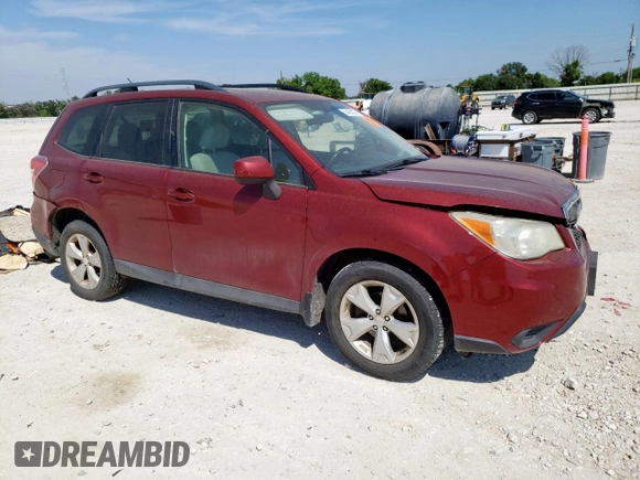 2014 Subaru Forester Premium z VIN JF2SJAECXEH533823, wystawiony jako Copart lot #56499935 z przebiegiem 206 046 mil mil oraz Szkoda całkowita • Salvage title. Historia ofert i sprzedaży dostępna na DreamBid. Obrazek 4.
