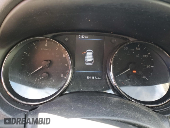 2019 Nissan Rogue SV with VIN JN8AT2MV1KW381701, listed as a Copart auction lot 49676375 with 104,157 mi miles and Salvage Title. Bid and sale history available at carsss.com. Image 9.