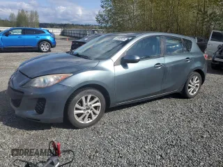 2013 Mazda 3 i Grand Touring with VIN JM1BL1MP5D1801147, listed as a Copart auction lot 52588925 with 103,909 mi miles and Salvage title. Bid and sale history available at DreamBid. Image 1.