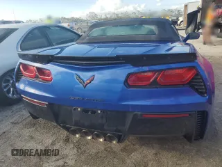 2019 Chevrolet Corvette Grand Sport 2LT with VIN 1G1YY3D77K5122132, listed as a Copart auction lot 75643214 with 0 mi miles and Non Repairable. Bid and sale history available at carsss.com. Image 6.