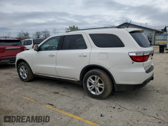 2012 Dodge Durango Crew with VIN 1C4RDJDG6CC153249, listed as a Copart auction lot 51892745 with 136,532 mi miles and Salvage Title. Bid and sale history available at carsss.com. Image 2.