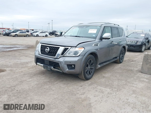 2018 Nissan Armada Platinum with VIN JN8AY2NFXJ9330364, listed as a IAAI auction lot 41572672 with 134,787 mi miles. Bid and sale history available at carsss.com. Image 17.