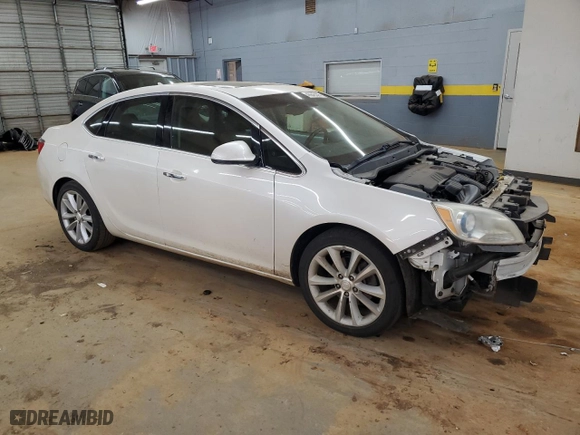 2012 Buick Verano Leather Group with VIN 1G4PS5SK7C4126420, listed as a Copart auction lot 46645305 with 169,210 mi miles and Salvage Title. Bid and sale history available at carsss.com. Image 4.