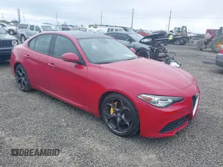 2018 Alfa Romeo Giulia Ti with VIN ZARFAECN4J7594201, listed as a IAAI auction lot 41969669 with 64,993 mi miles and . Bid and sale history available at DreamBid. Image 1.