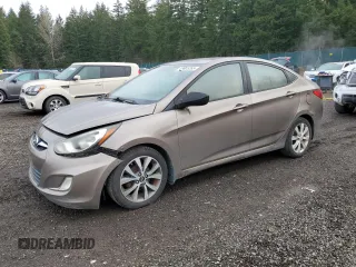 2012 Hyundai Accent GLS with VIN KMHCU4AE9CU169476, listed as a Copart auction lot 48805265 with 170,008 mi miles and Clean Title. Bid and sale history available at carsss.com. Image 1.