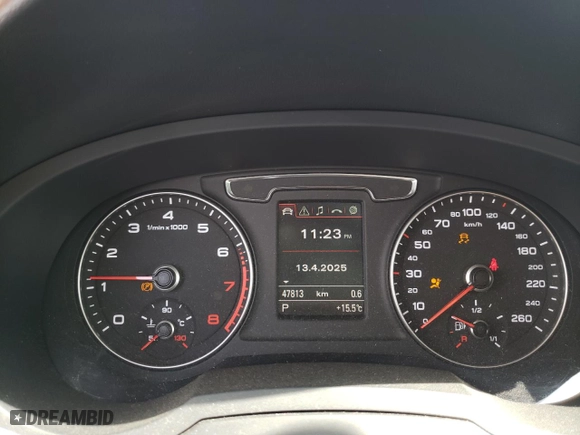2018 Audi Q3 Premium Plus with VIN WA1JCCFS5JR028390, listed as a Copart auction lot 53043615 with 47,813 mi miles and Salvage Title. Bid and sale history available at carsss.com. Image 9.
