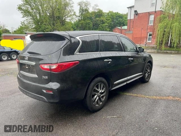 2013 Infiniti JX35 with VIN 5N1AL0MM5DC326840, listed as a Copart auction lot 73889324 with 180,891 mi miles and Clean Title. Bid and sale history available at carsss.com. Image 4.