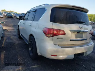 2012 Infiniti QX56 7-passenger with VIN JN8AZ2NF8C9517909, listed as a IAAI auction lot 41982636 with 186,422 mi miles. Bid and sale history available at carsss.com. Image 3.