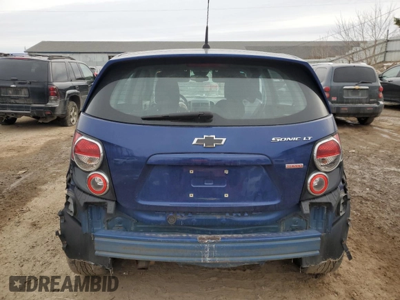 2013 Chevrolet Sonic LT with VIN 1G1JC6SB2D4158666, listed as a Copart auction lot 88226915 with 62,213 mi miles and Clean Title. Bid and sale history available at carsss.com. Image 6.