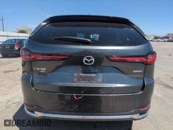 2024 Mazda CX-90 Premium Plus with VIN JM3KKEHA6R1151288, listed as a Copart auction lot 53040705 with 12,232 mi miles and Salvage title. Bid and sale history available at DreamBid. Image 6.