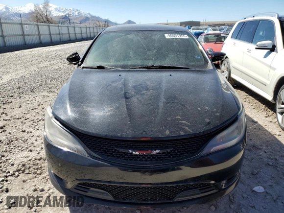 2015 Chrysler 200 S with VIN 1C3CCCBG0FN599451, listed as a Copart auction lot 50691965 with 165,464 mi miles and Salvage Title. Bid and sale history available at DreamBid. Image 5.