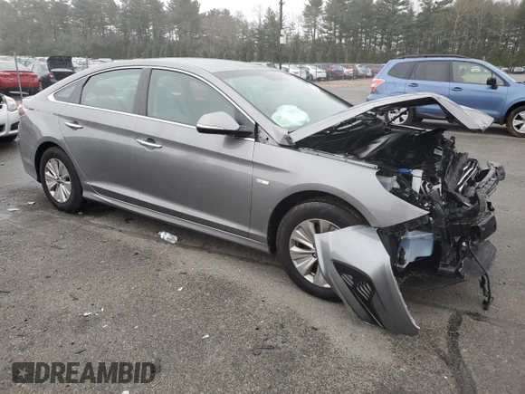 2018 Hyundai Sonata Hybrid SE with VIN KMHE24L34JA087311, listed as a Copart auction lot 48232965 with 50,442 mi miles and Salvage Title. Bid and sale history available at carsss.com. Image 4.
