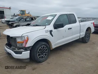 2023 Ford F-150 XL with VIN 1FTEX1CP9PKD57496, listed as a IAAI auction lot 40744859 with 56,487 mi miles and . Bid and sale history available at DreamBid. Image 2.