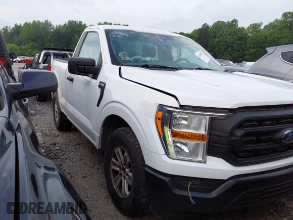 2021 Ford F-150 XL with VIN 1FTMF1CB5MKE25341, listed as a IAAI auction lot 42103478 with 125,369 mi miles and . Bid and sale history available at DreamBid. Image 1.
