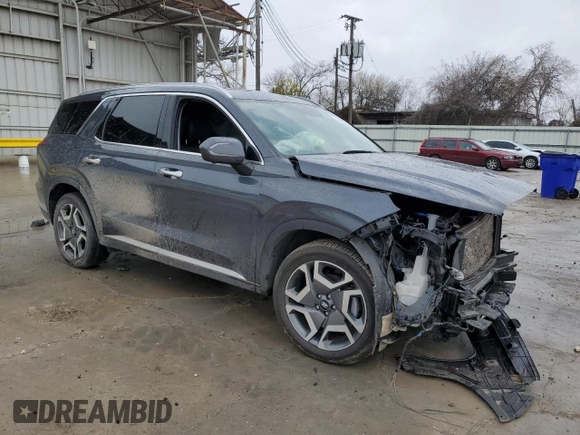 2024 Hyundai Palisade Limited z VIN KM8R54GE9RU731125, wystawiony jako Copart lot #43261325 z przebiegiem 4 929 mil mil oraz Szkoda całkowita • Salvage title. Historia ofert i sprzedaży dostępna na DreamBid. Obrazek 4.