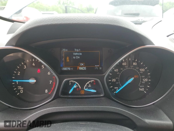 2018 Ford Escape Titanium with VIN 1FMCU9J93JUC01903, listed as a Copart auction lot 57337045 with 59,276 mi miles and Salvage title. Bid and sale history available at DreamBid. Image 9.