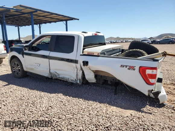 2023 Ford F-150 XL with VIN 1FTEW1EP4PKD83469, listed as a Copart auction lot 53099625 with 45,744 mi miles and Salvage title. Bid and sale history available at DreamBid. Image 2.