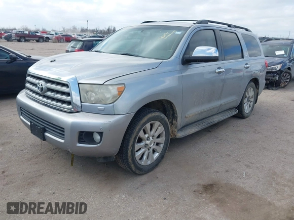 2008 Toyota Sequoia Platinum with VIN 5TDBY67A98S017696, listed as a IAAI auction lot 41499083 with 274,117 mi miles. Bid and sale history available at carsss.com. Image 17.