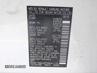 2016 Nissan Rogue S with VIN KNMAT2MT7GP604822, listed as a IAAI auction lot 41928614 with 95,596 mi miles and . Bid and sale history available at DreamBid. Image 9.