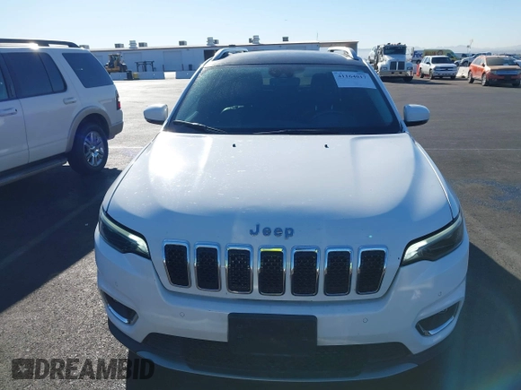 2020 Jeep Cherokee Limited with VIN 1C4PJLDBXLD536346, listed as a IAAI auction lot 41164017 with 35,057 mi miles. Bid and sale history available at carsss.com. Image 12.