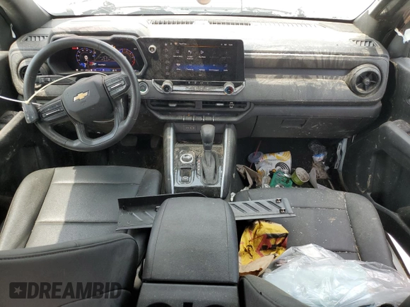 2024 Chevrolet Colorado 4WD Work Truck z VIN 1GCGTBEC6R1124897, wystawiony jako Copart lot #59235665 z przebiegiem 14 521 mil mil oraz Szkoda całkowita • Salvage title. Historia ofert i sprzedaży dostępna na DreamBid. Obrazek 8.