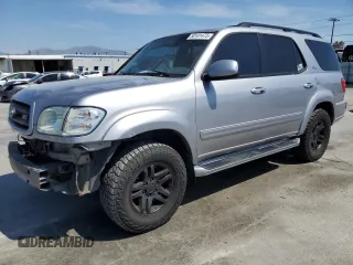 2003 Toyota Sequoia SR5 with VIN 5TDZT34A23S148736, listed as a Copart auction lot 50181475 with 269,727 mi miles and Salvage Title. Bid and sale history available at carsss.com. Image 1.