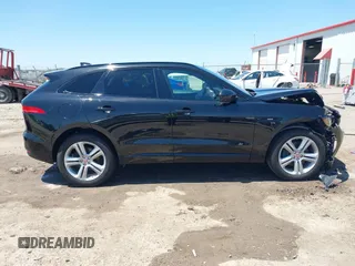 2018 Jaguar F-Pace 30t R-Sport with VIN SADCL2GX3JA283772, listed as a IAAI auction lot 42309251 with 86,601 mi miles and . Bid and sale history available at DreamBid. Image 14.
