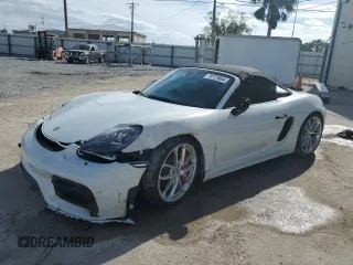 2020 Porsche Boxster Spyder с VIN WP0CC2A81LS240199, выставлен на аукционе Copart как лот 79737664 с пробегом Не указан миль и На запчасти • Non repairable. История ставок и продаж доступна на DreamBid. Изображение 1.