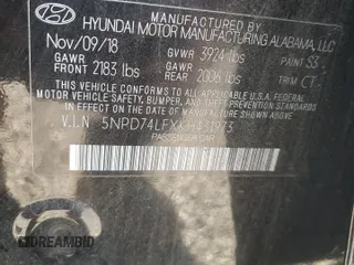 2019 Hyundai Elantra SE with VIN 5NPD74LFXKH431973, listed as a Copart auction lot 50678035 with 114,231 mi miles and Salvage Title. Bid and sale history available at DreamBid. Image 14.