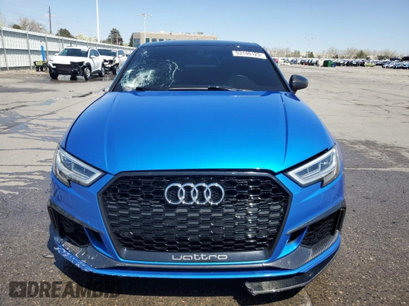2019 Audi RS 3 z VIN WUABWGFF9KA905767, wystawiony jako Copart lot #53146125 z przebiegiem 50 725 mil mil oraz Szkoda całkowita • Salvage title. Historia ofert i sprzedaży dostępna na DreamBid. Obrazek 5.