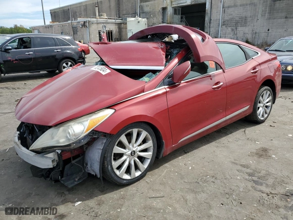 2013 Hyundai Azera with VIN KMHFH4JG3DA311553, listed as a Copart auction lot 70242604 with 0 mi miles and Salvage Title. Bid and sale history available at carsss.com. Image 1.
