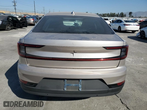 2024 Polestar 2 with VIN YSMFE3KA2RL232277, listed as a Copart auction lot 66625764 with 8,485 mi miles and Salvage Title. Bid and sale history available at carsss.com. Image 6.