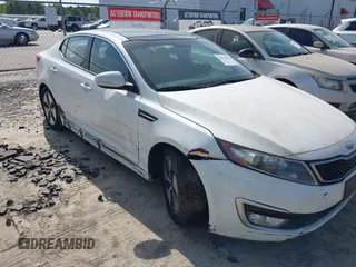 2012 Kia Optima Hybrid with VIN KNAGM4AD9C5033272, listed as a IAAI auction lot 42014808 with 173,740 mi miles. Bid and sale history available at carsss.com. Image 6.