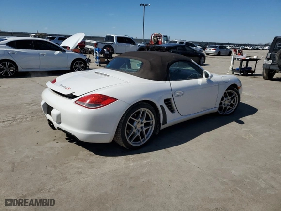 2009 Porsche Boxster S with VIN WP0CB29859U730066, listed as a Copart auction lot 46089545 with NaN miles and Clean Title. Bid and sale history available at carsss.com. Image 3.