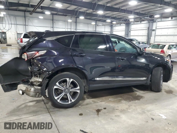 2022 Acura RDX w/Advance Package with VIN 5J8TC2H72NL013924, listed as a Copart auction lot 75959724 with 25,871 mi miles and Non Repairable. Bid and sale history available at carsss.com. Image 3.
