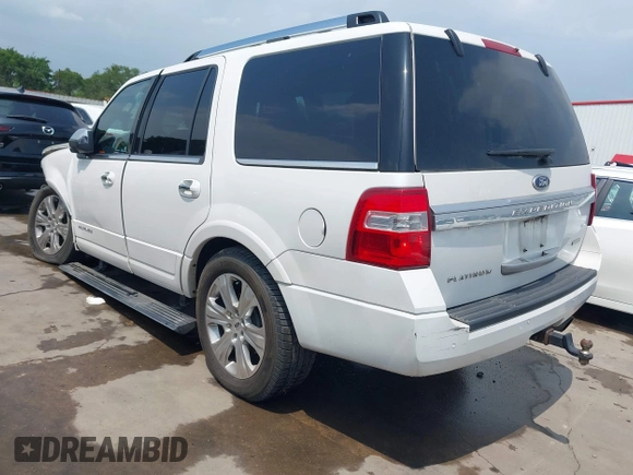 2015 Ford Expedition Platinum z VIN 1FMJU1LT8FEF18854, wystawiony jako IAAI lot #42127115 z przebiegiem 178 647 mil mil oraz . Historia ofert i sprzedaży dostępna na DreamBid. Obrazek 3.