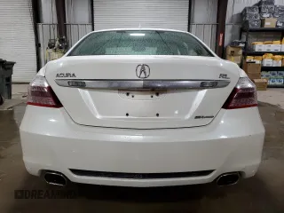 2009 Acura RL Tech Pkg with VIN JH4KB26679C002302, listed as a Copart auction lot 50381735 with 166,591 mi miles and Salvage Title. Bid and sale history available at carsss.com. Image 6.