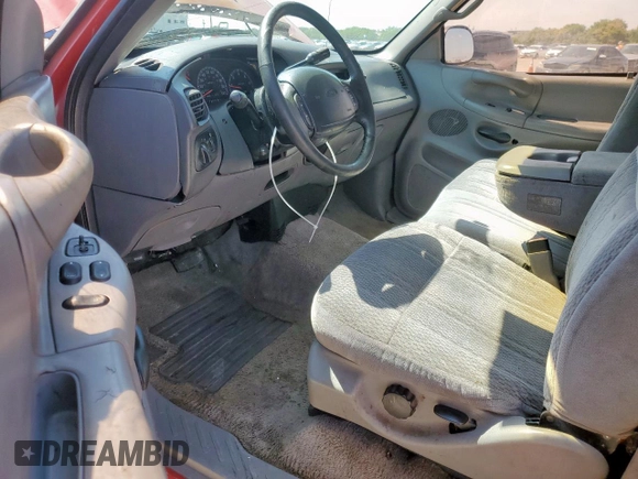 1997 Ford F-150 XL with VIN 1FTDX07W0VKB80857, listed as a Copart auction lot 58839715 with 148,547 mi miles and Salvage title. Bid and sale history available at DreamBid. Image 8.