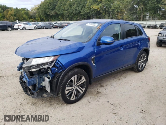 2022 Mitsubishi Outlander Sport ES with VIN JA4ARUAU5NU021908, listed as a Copart auction lot 71338954 with 2,241 mi miles and Salvage Title. Bid and sale history available at carsss.com. Image 1.