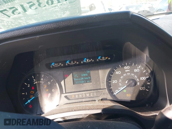2017 Ford F-150 XL with VIN 1FTEW1EF7HKE40434, listed as a IAAI auction lot 41635157 with 122,338 mi miles. Bid and sale history available at carsss.com. Image 7.